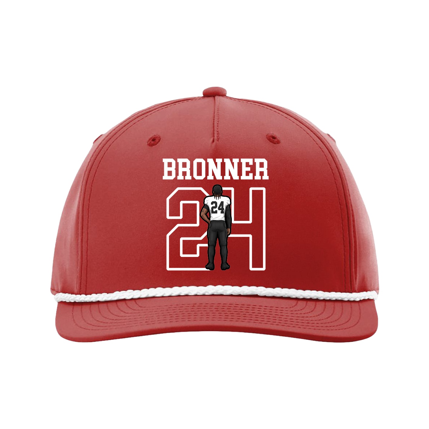 Five-Panel Classic Rope Cap — Shirsey in Red