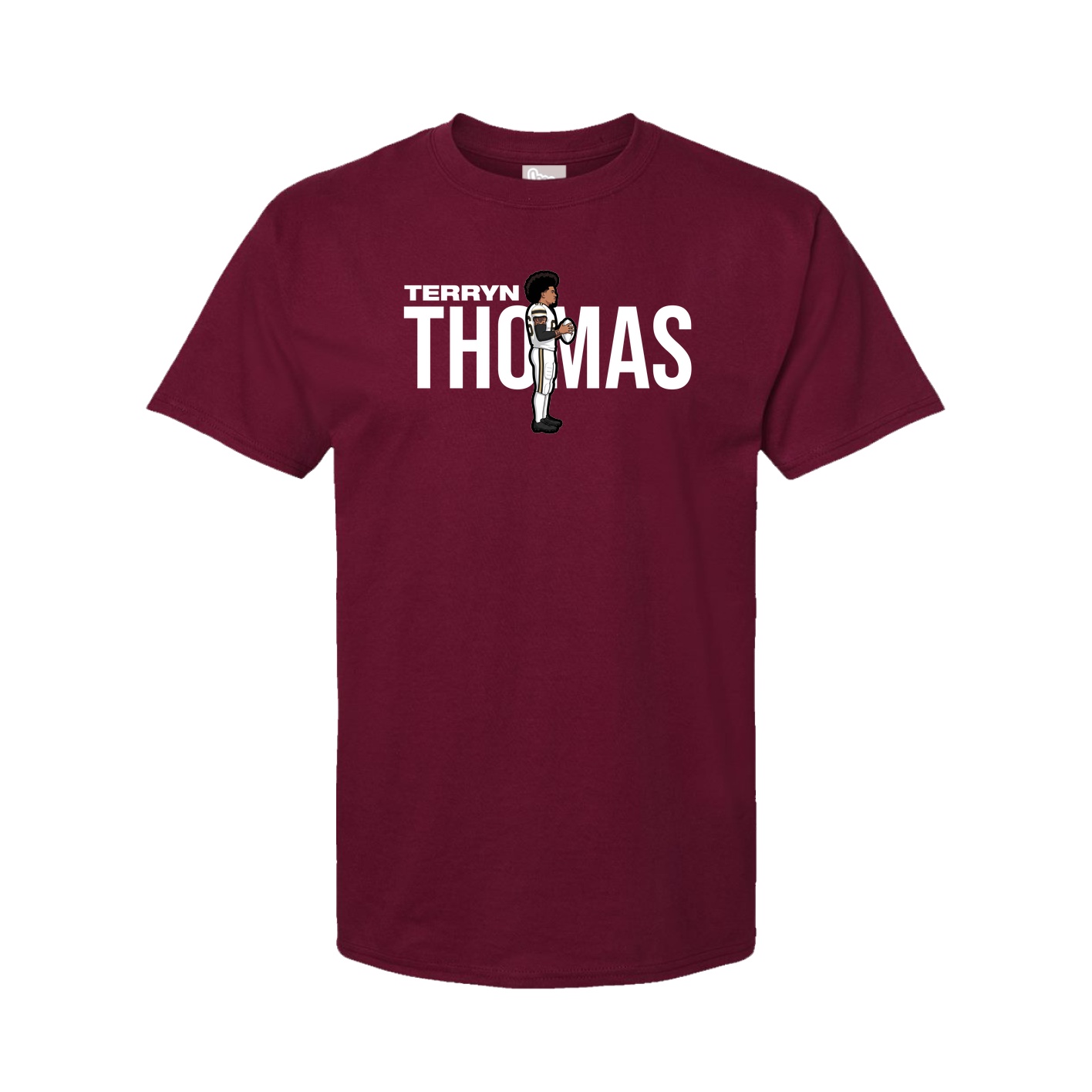 Youth Tee — Player Name in Cardinal