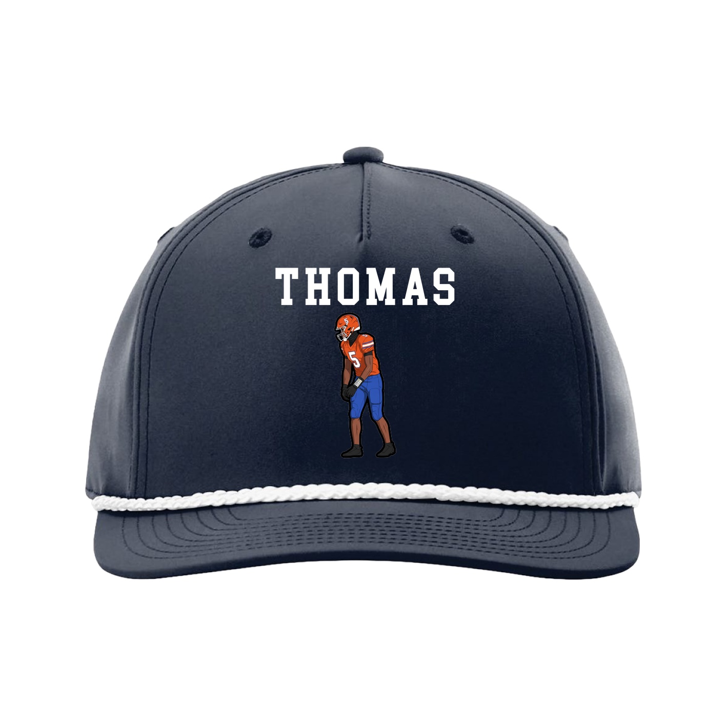 Five-Panel Classic Rope Cap — Shirsey in Navy
