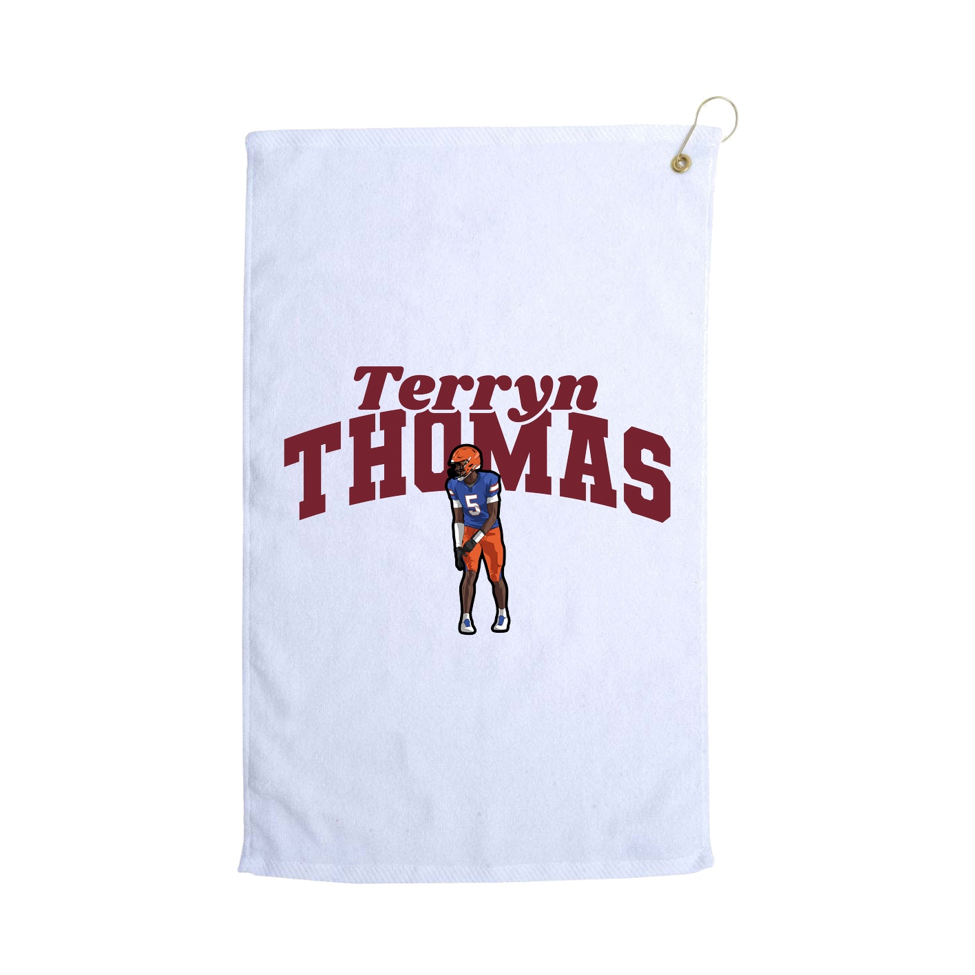 Golf Towel — Signature Arch in White