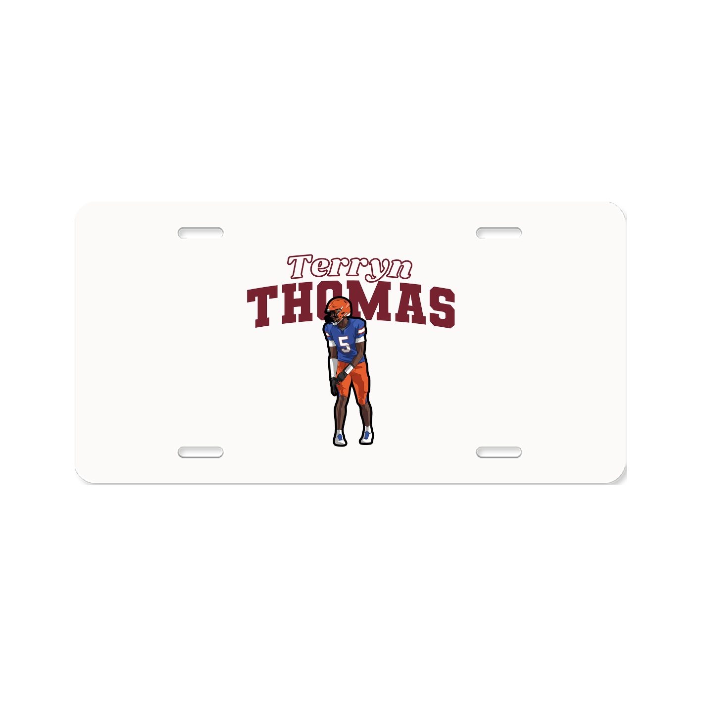 License Plate — Name Arch in Classic