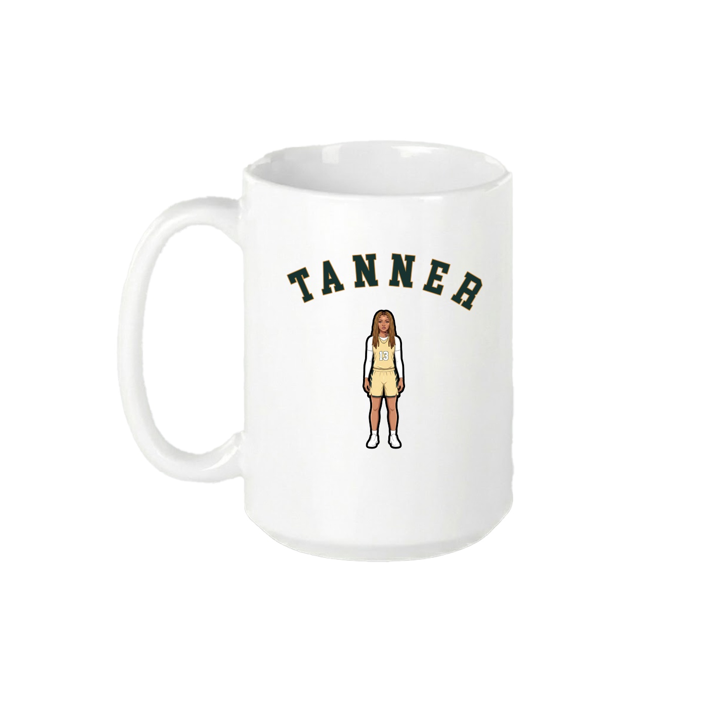 15oz Coffee Mug — Shirsey Arch in White