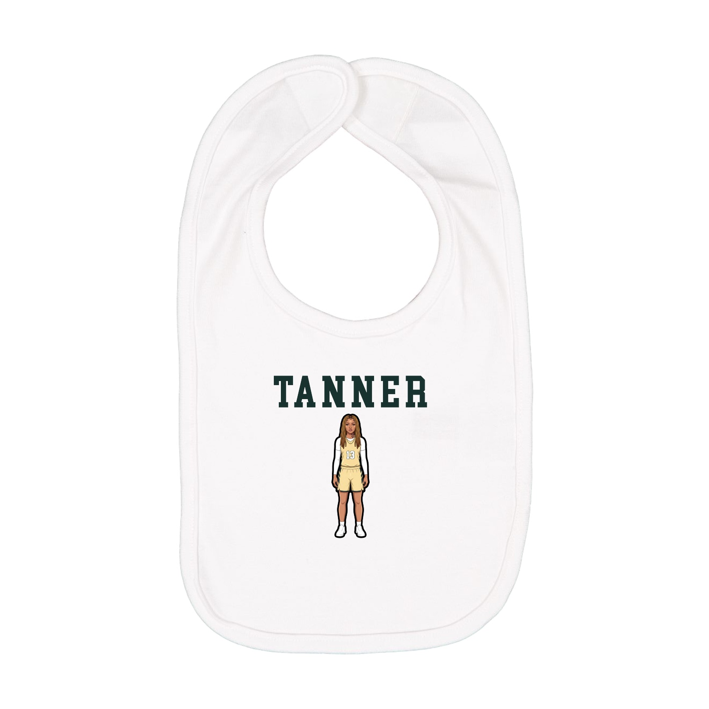Infant Bib — Shirsey in White
