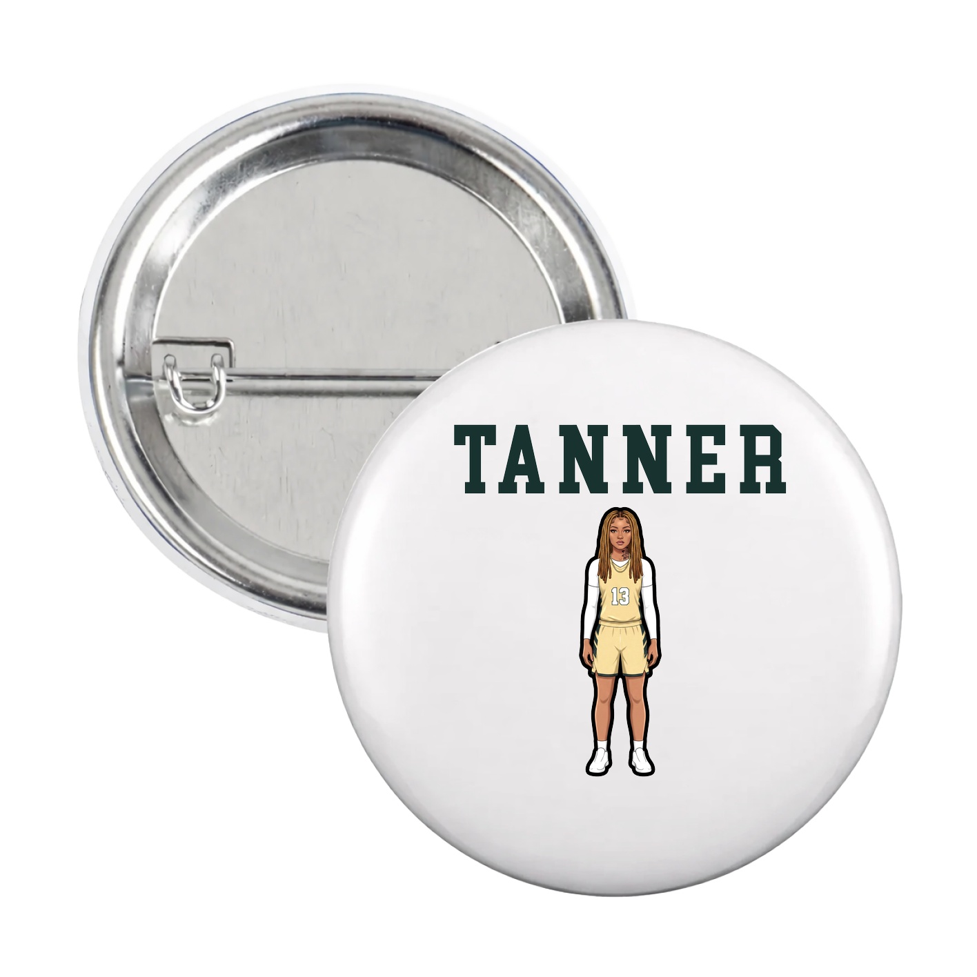 Game Day Button — Shirsey in White