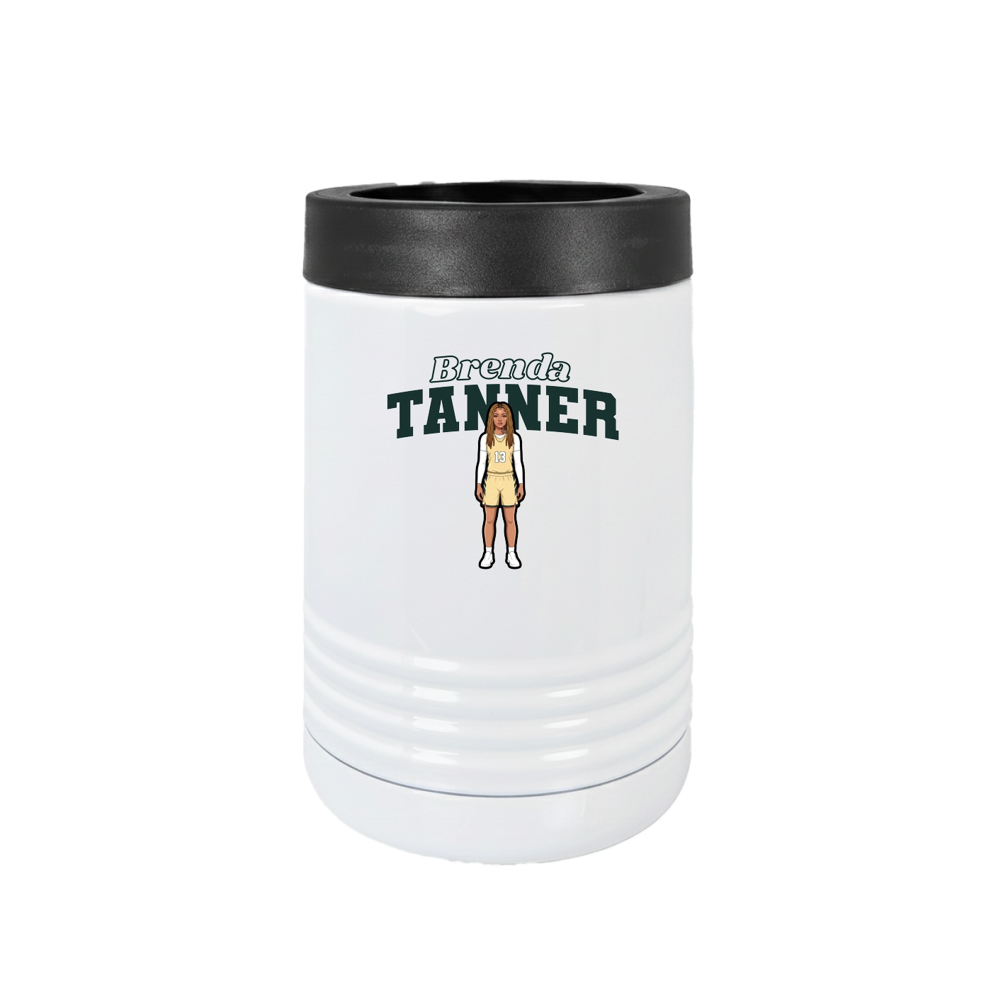 Beverage Holder — Name Arch in White
