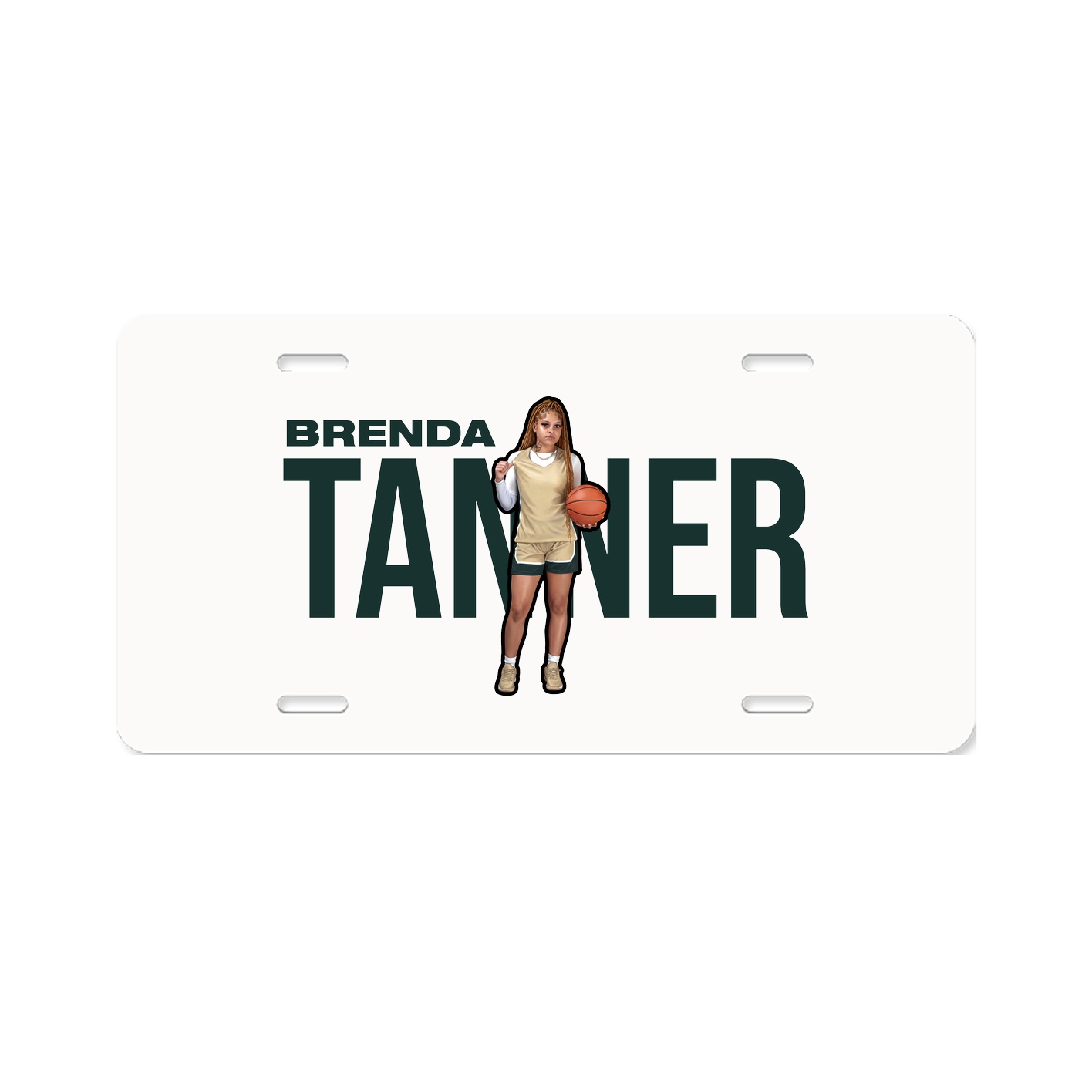 License Plate — Player Name in Classic