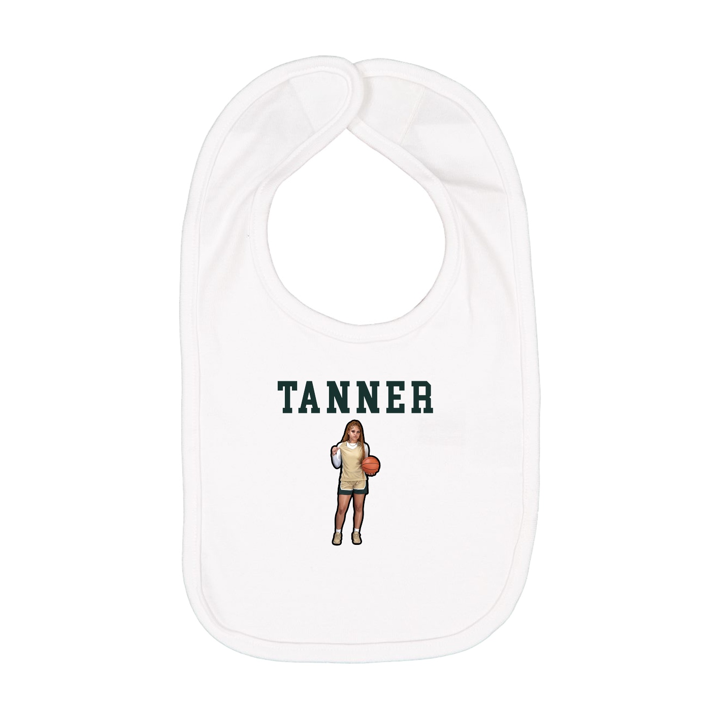 Infant Bib — Shirsey in White