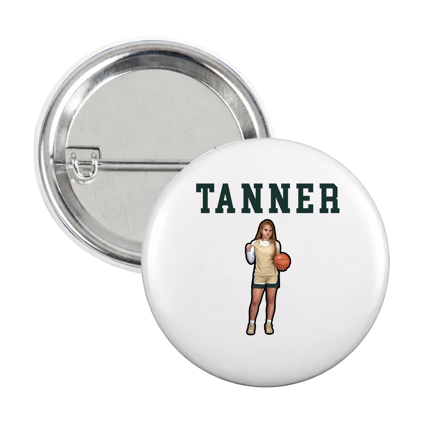 Game Day Button — Shirsey in White