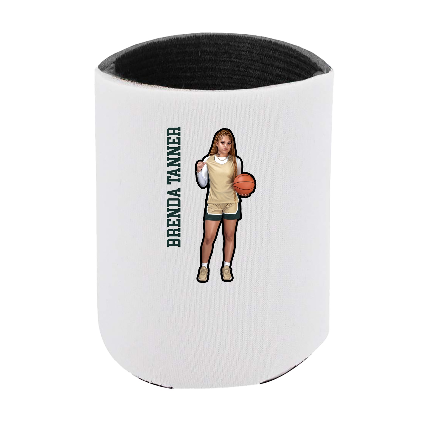 Can Holder — Name Vertical in White