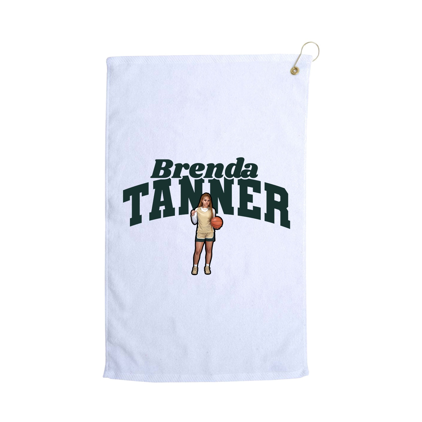 Golf Towel — Signature Arch in White