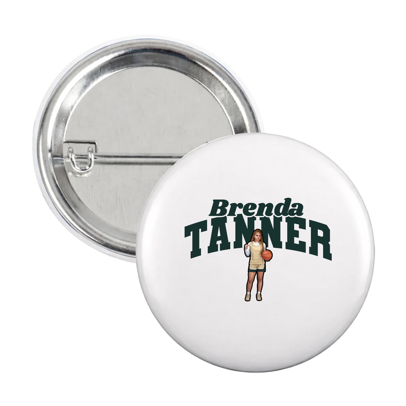 Game Day Button — Signature Arch in White
