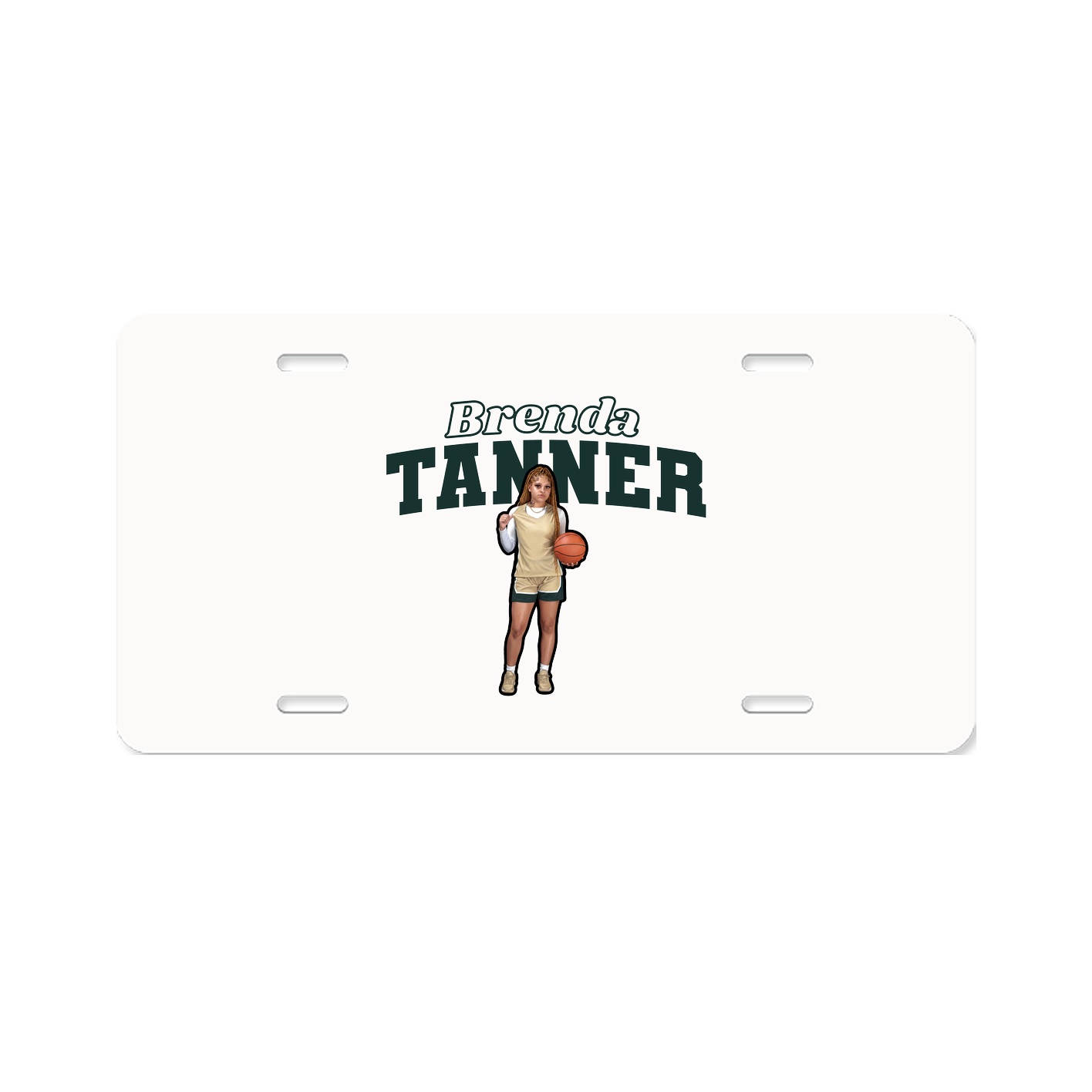 License Plate — Name Arch in Classic