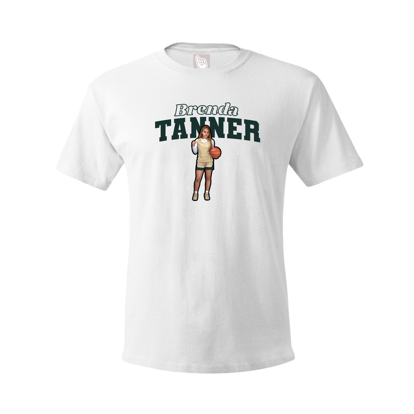 Tee — Name Arch in White