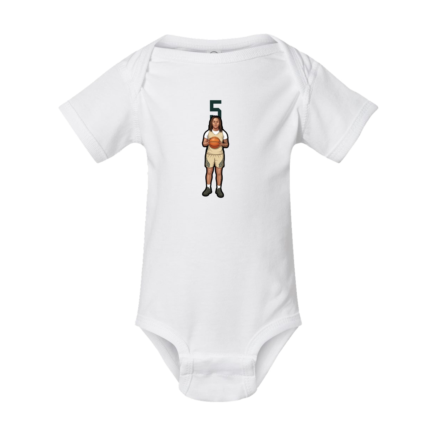 Baby Onesie — Number Top in White