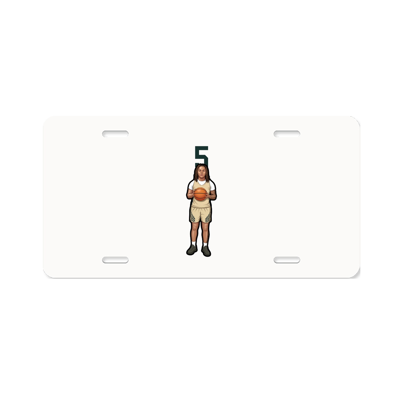 License Plate — Number Top in Classic