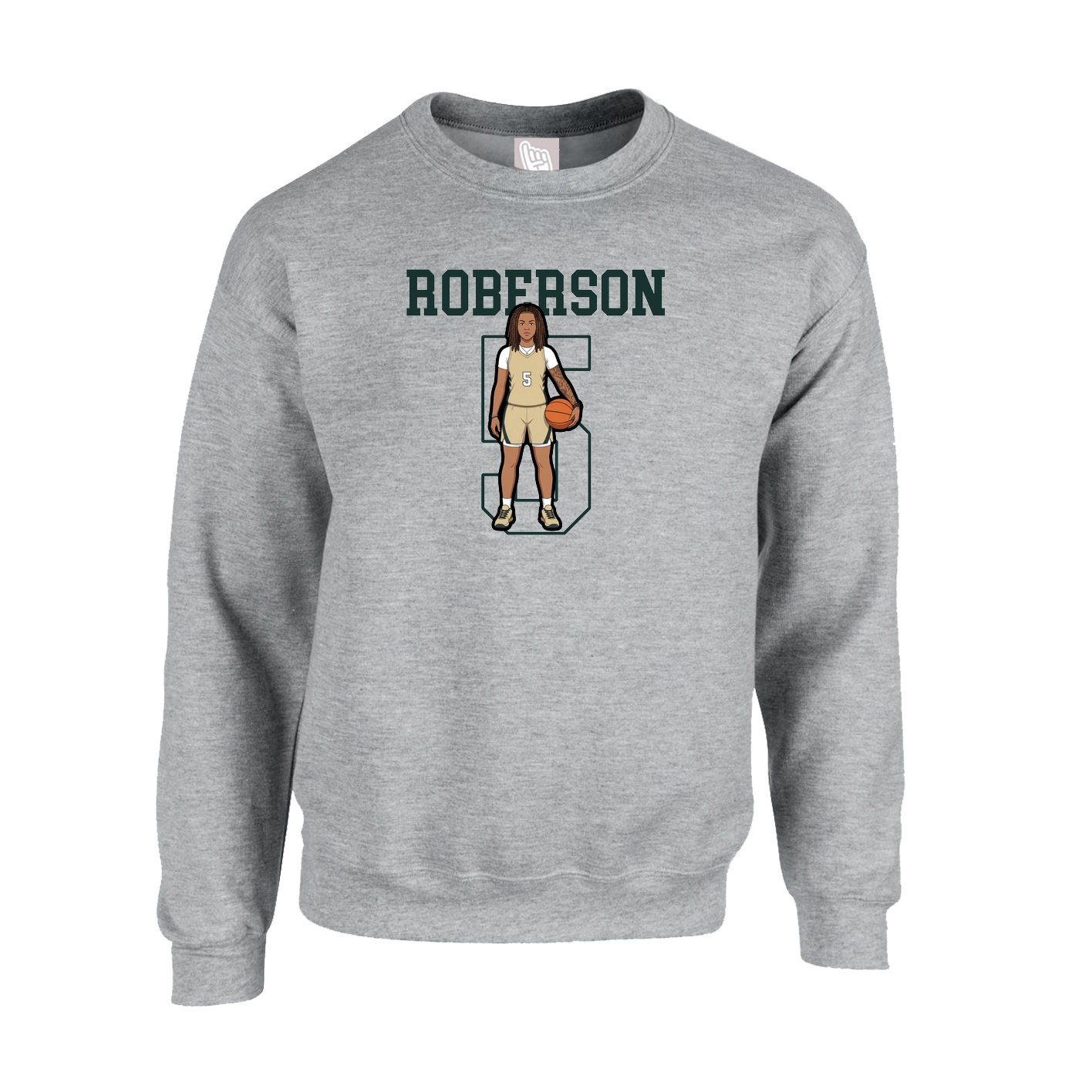 Fleece Crew — Shirsey in Grey