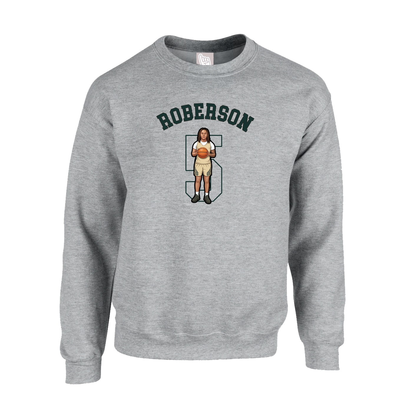Fleece Crew — Shirsey Arch in Grey