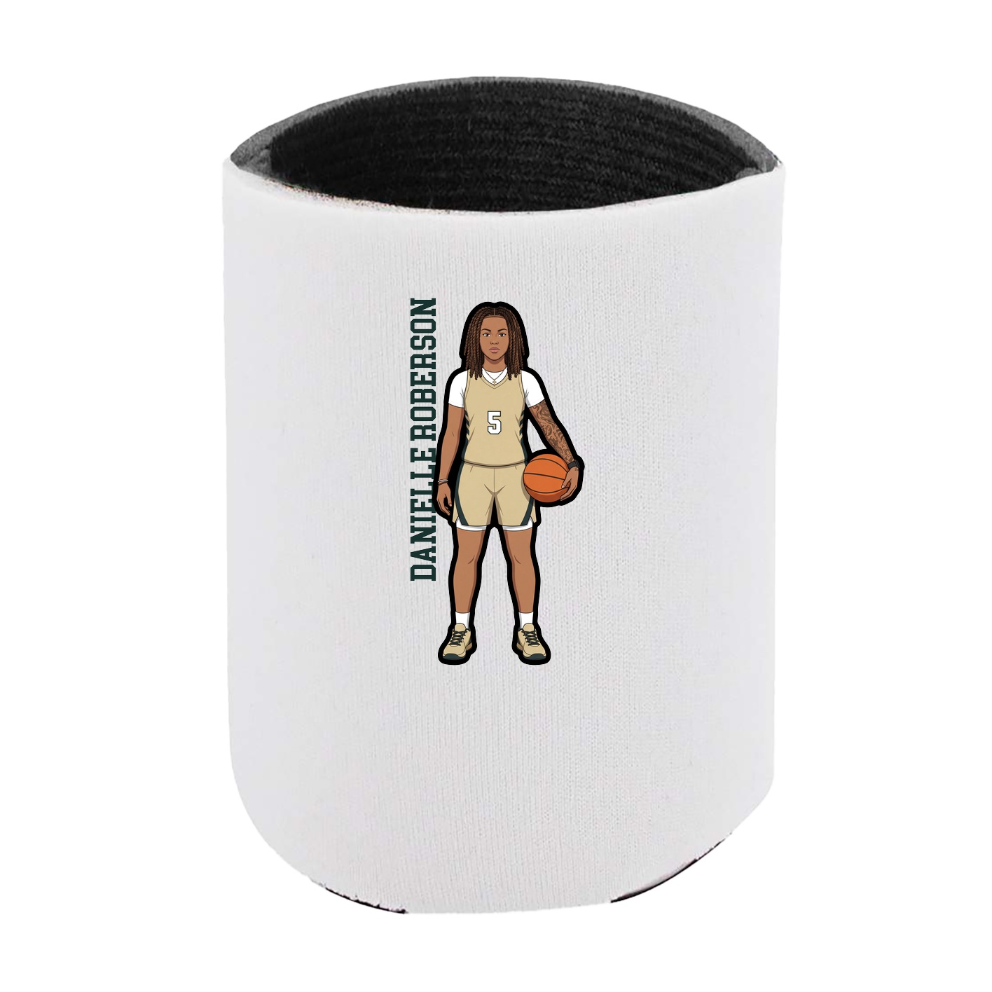 Can Holder — Name Vertical in White