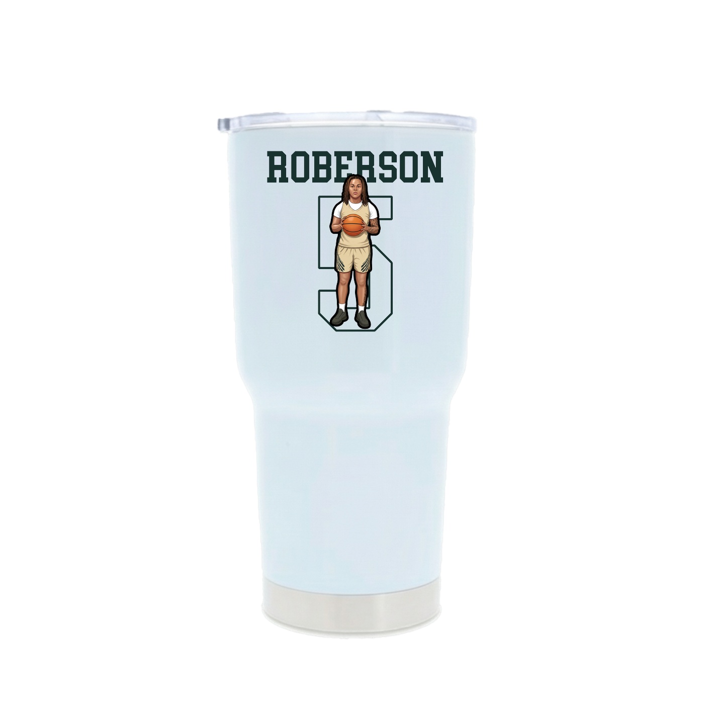 30oz Stainless Steel Tumbler — Shirsey in White