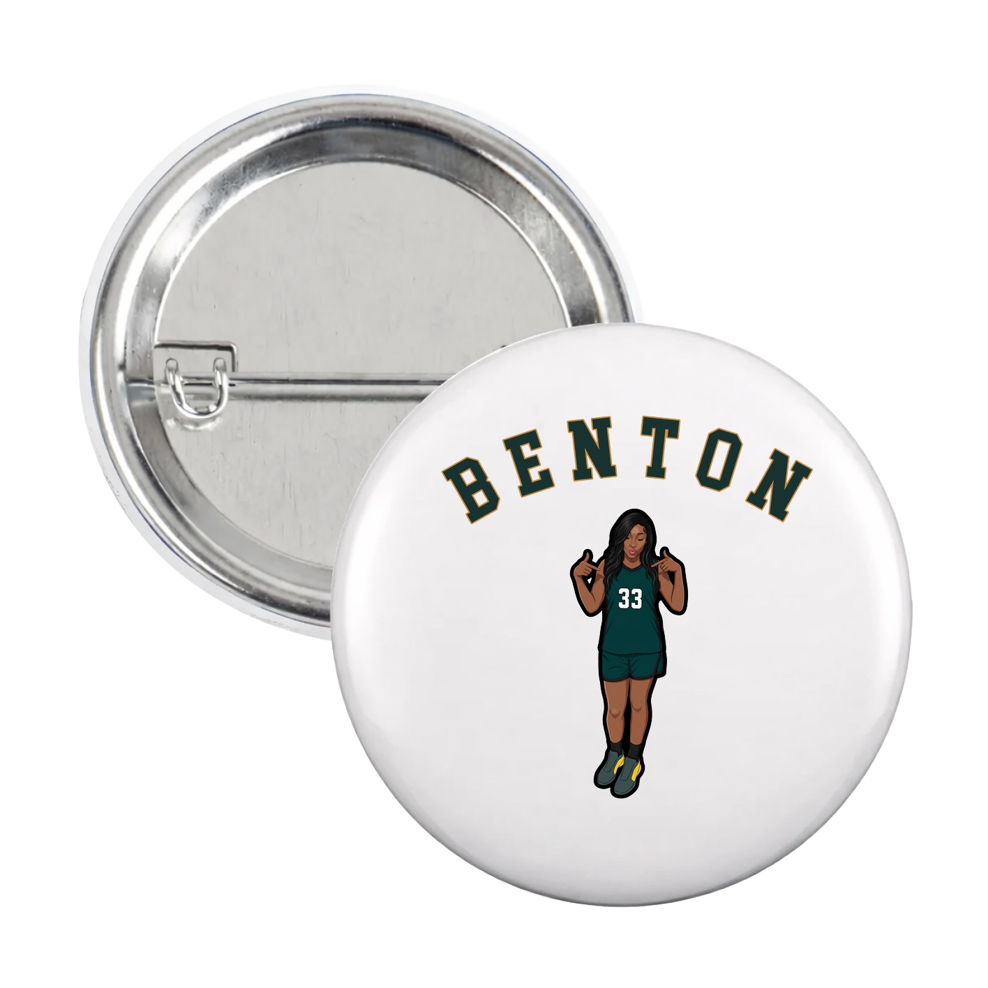 Game Day Button — Shirsey Arch in White