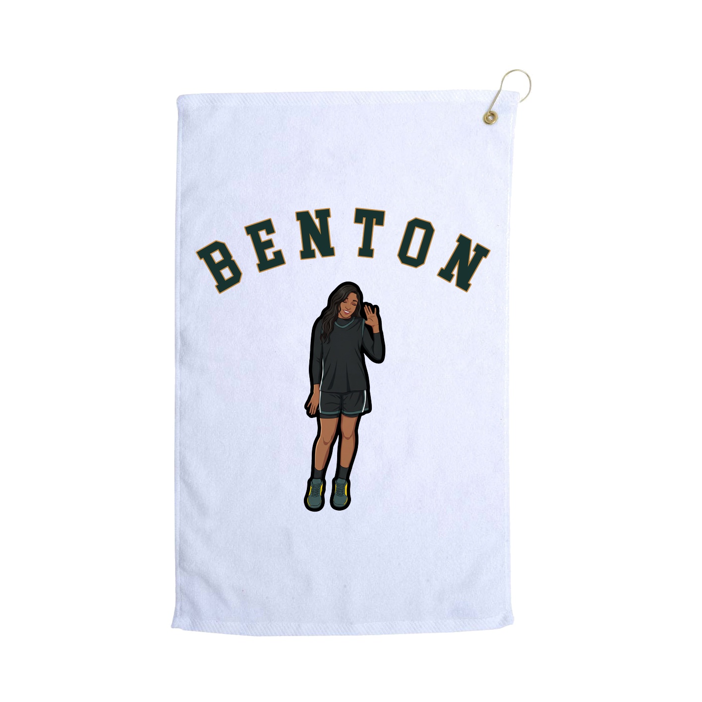 Golf Towel — Shirsey Arch in White