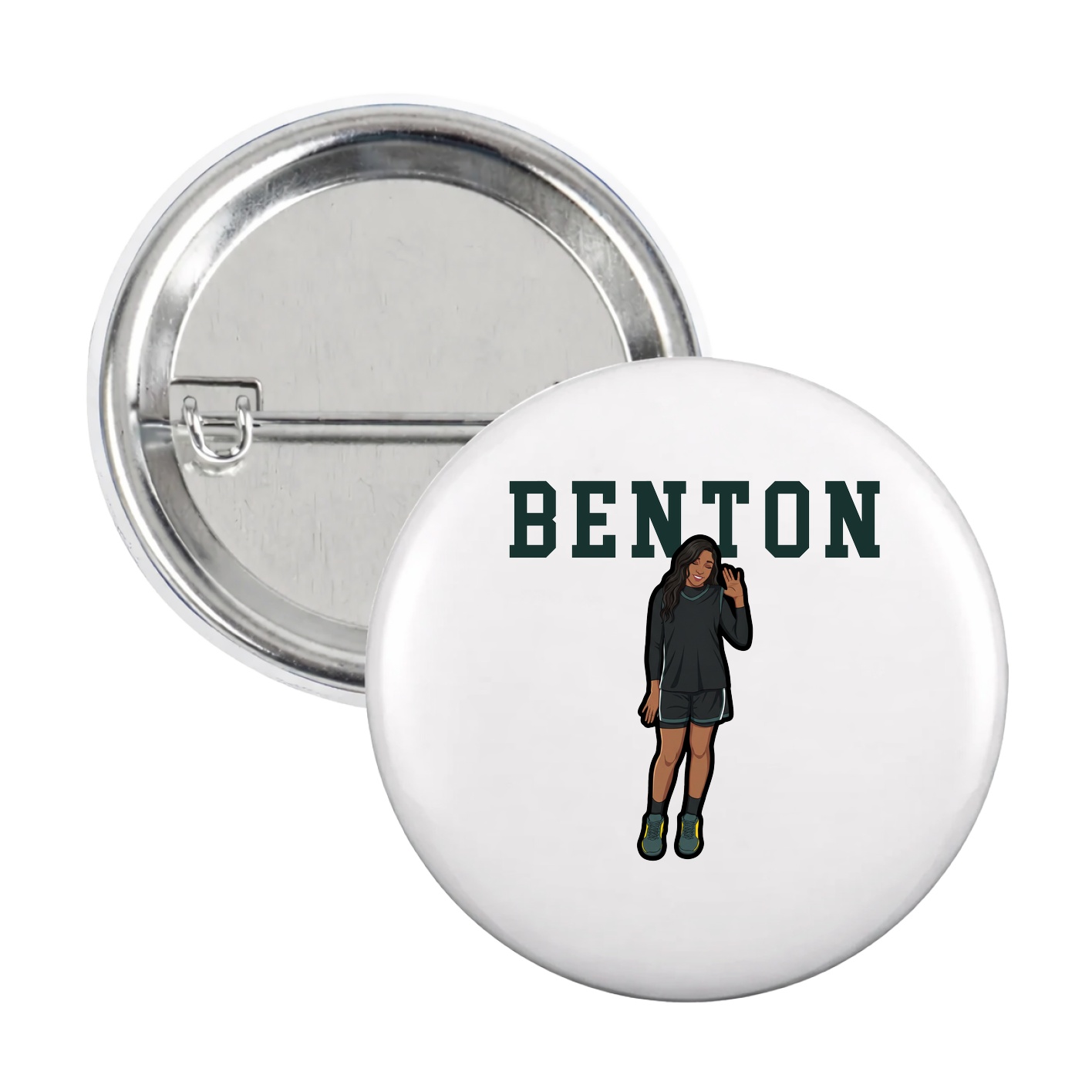 Game Day Button — Shirsey in White