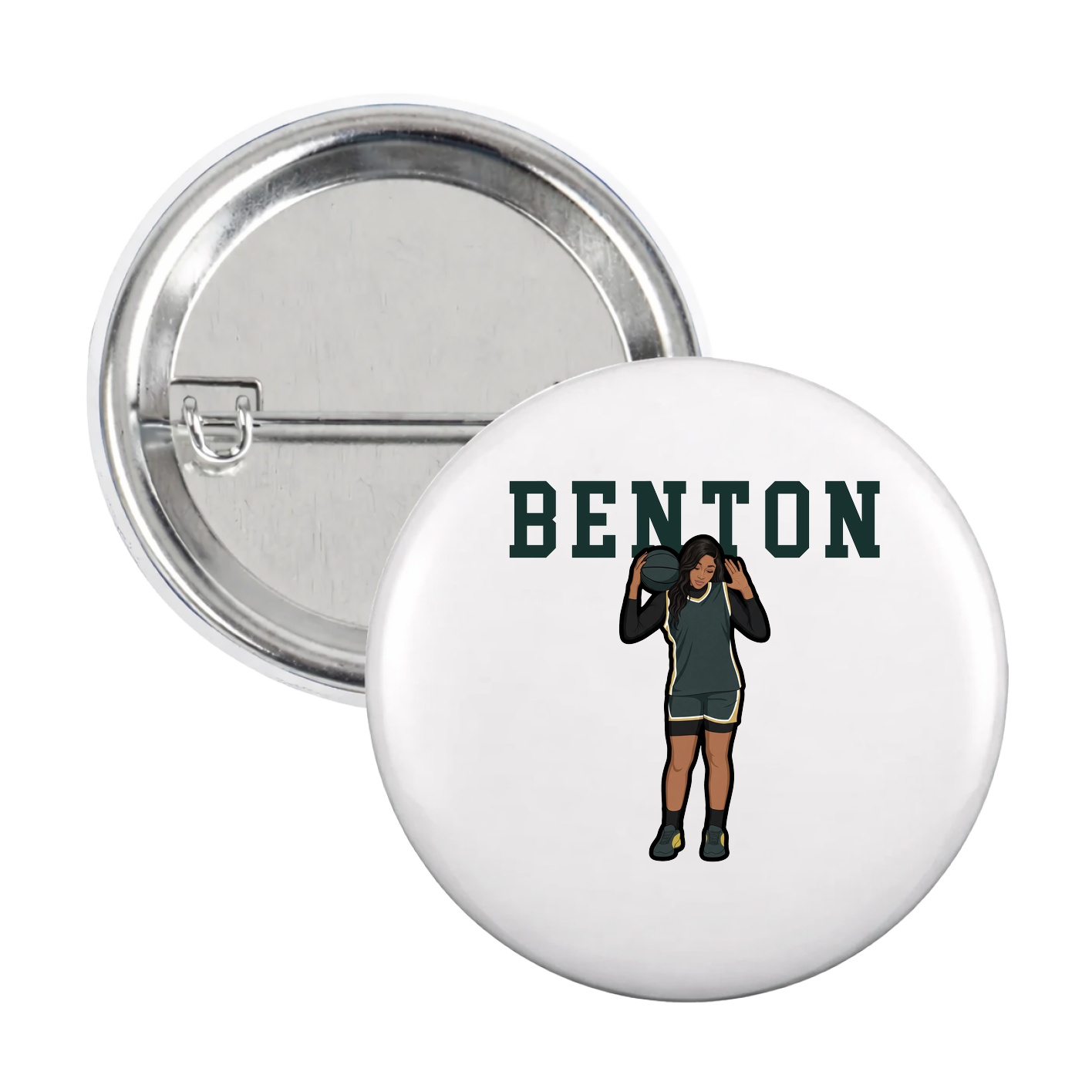 Game Day Button — Shirsey in White