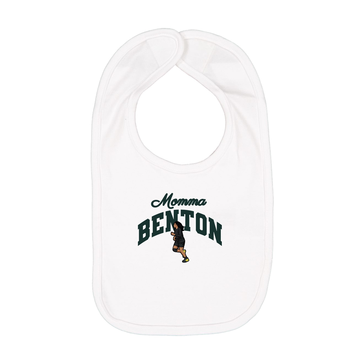 Infant Bib — Mothers Day Arch in White