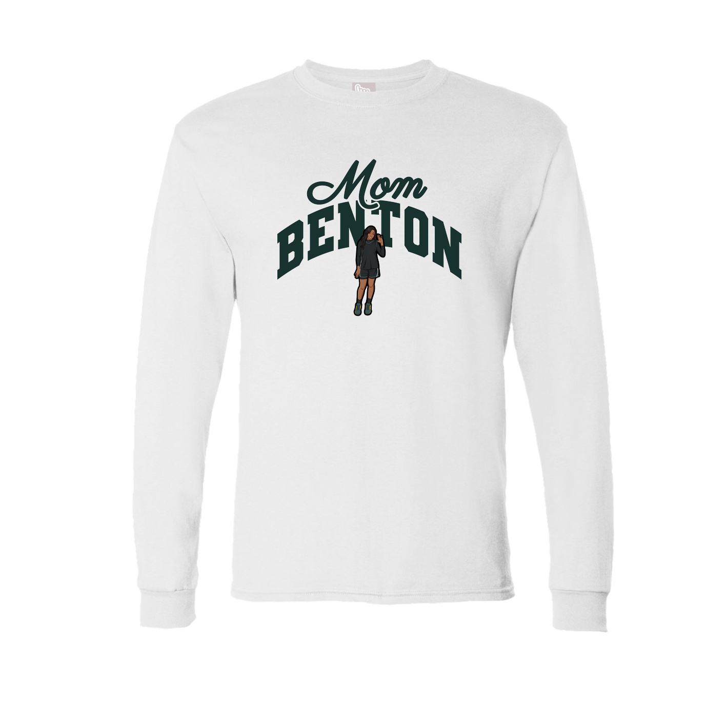 Long Sleeve Tee — Mothers Day Arch in White