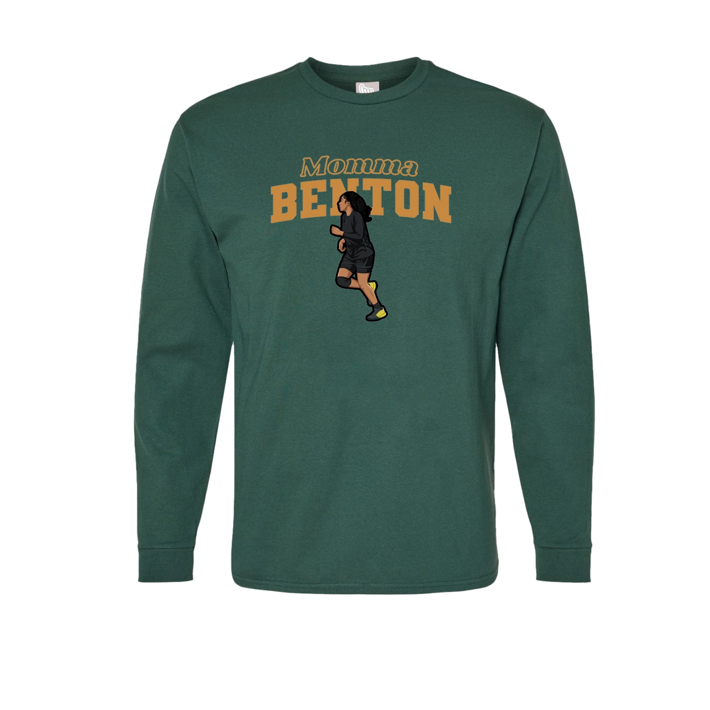 Long Sleeve Tee — Mothers Day Block in Green
