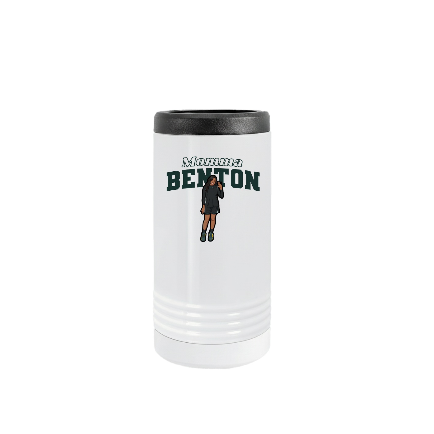 Slim Beverage Holder — Mothers Day Block in White
