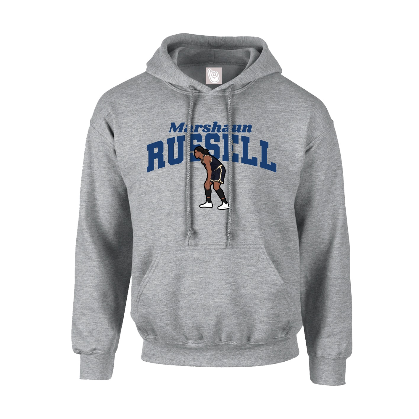 Youth Hoodie — Signature Arch in Grey