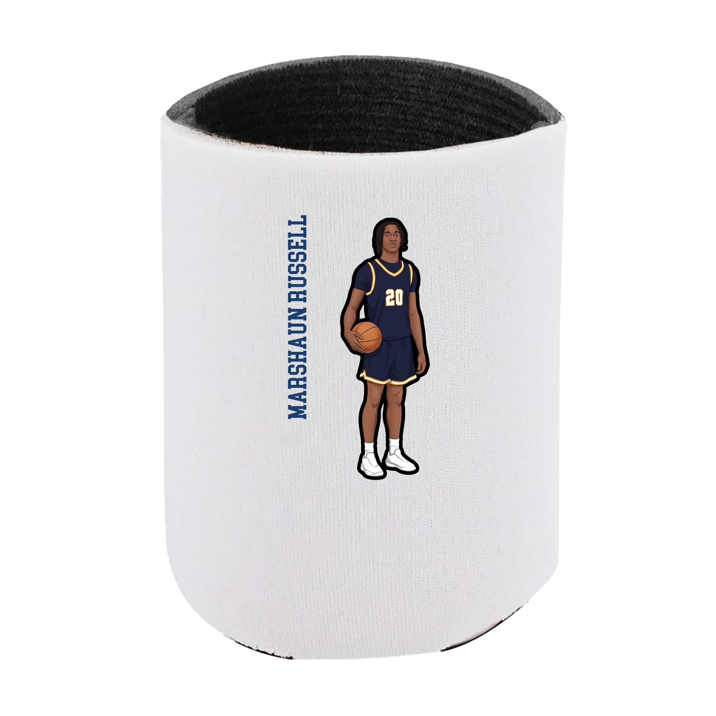 Can Holder — Name Vertical in White