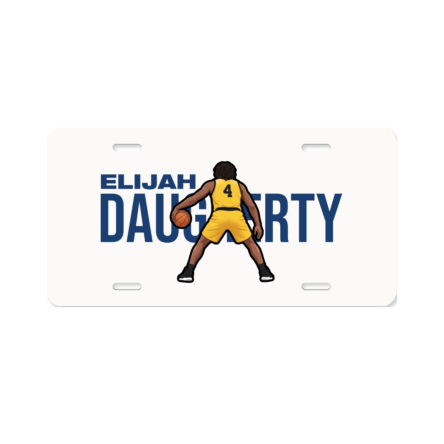 License Plate — Player Name in Classic