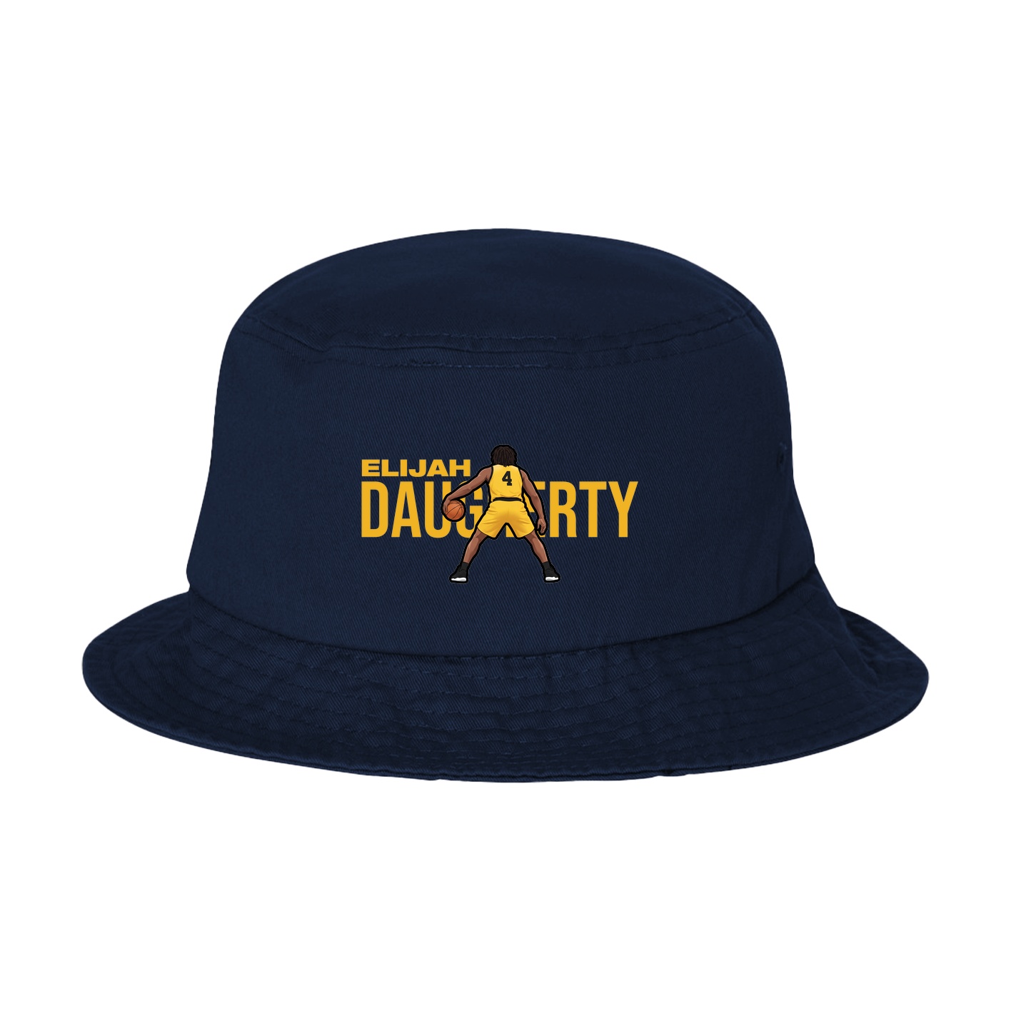 Bucket Cap — Player Name in Navy