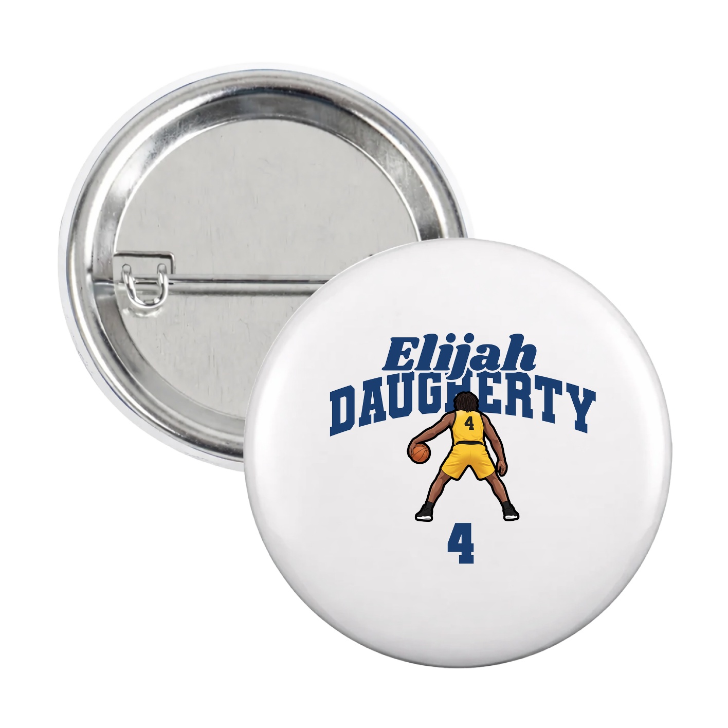 Game Day Button — Signature Arch in White