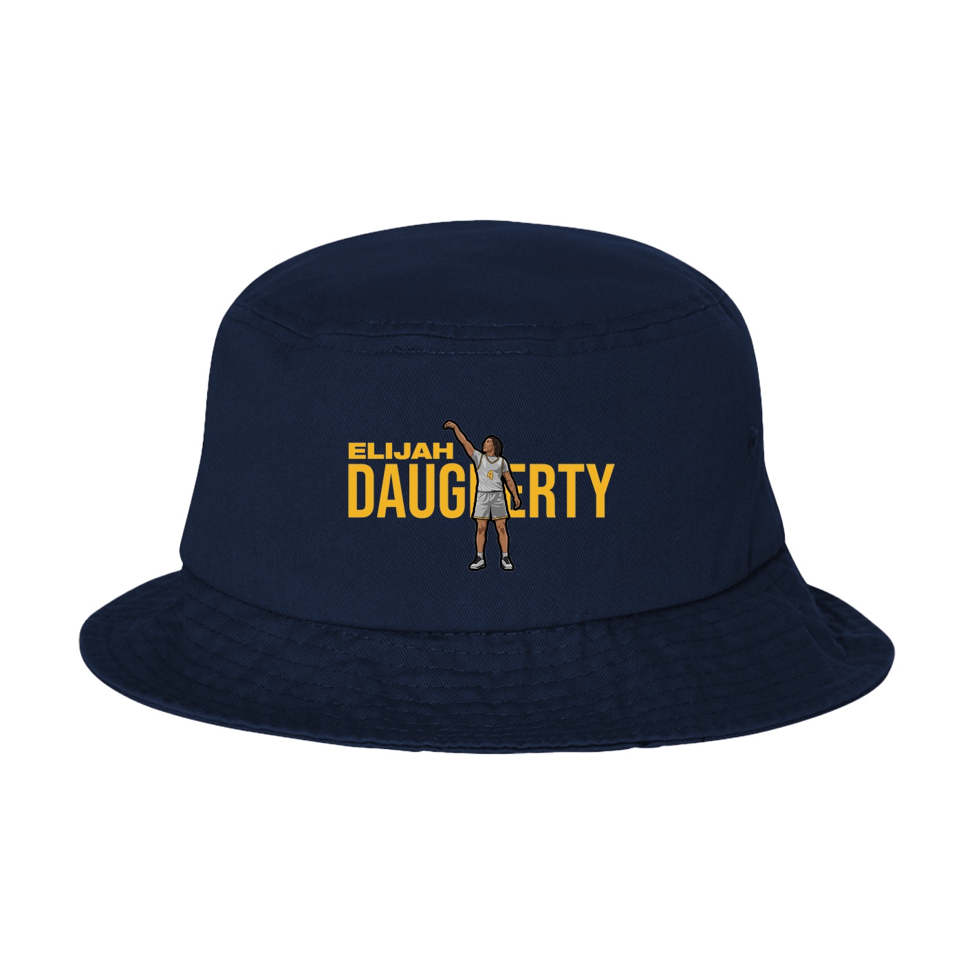 Bucket Cap — Player Name in Navy