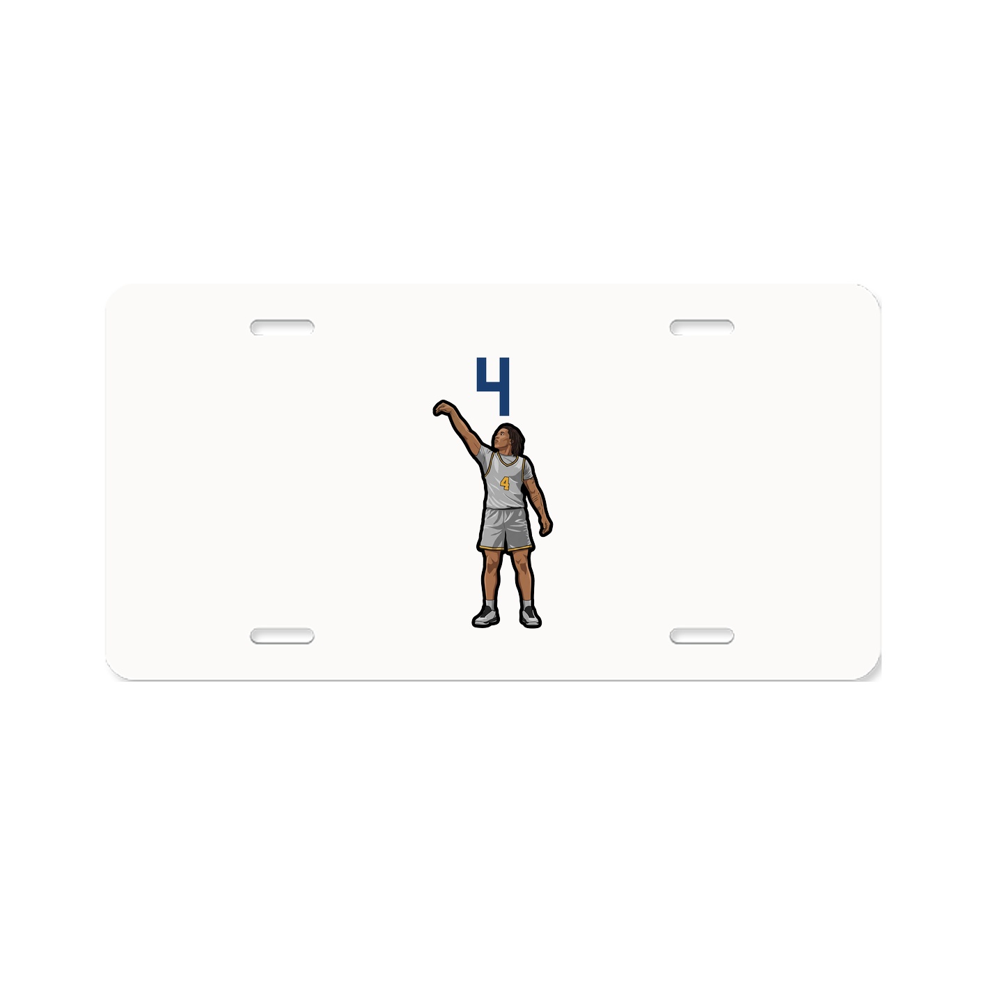 License Plate — Number Top in Classic