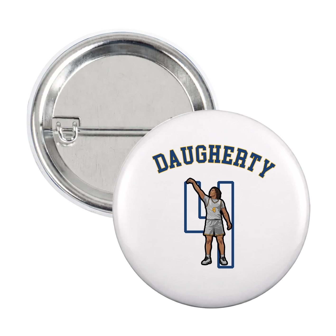Game Day Button — Shirsey Arch in White