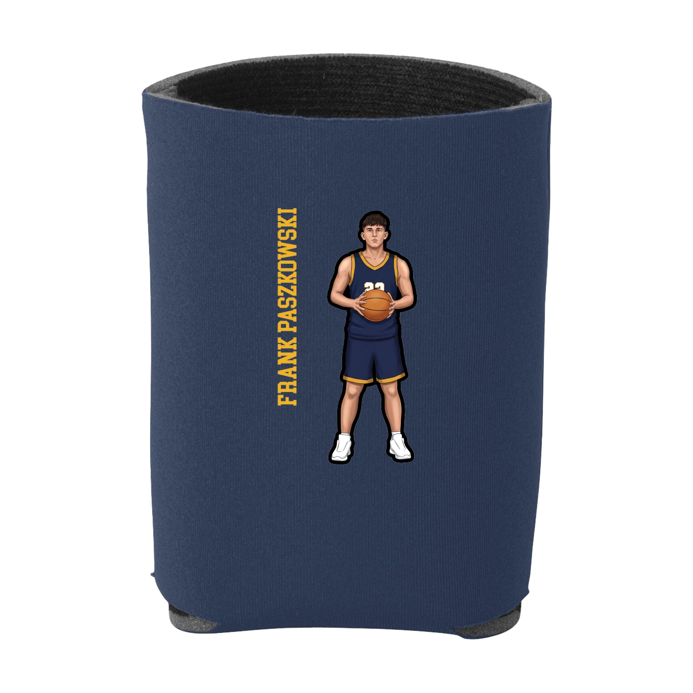Can Holder — Name Vertical in Navy