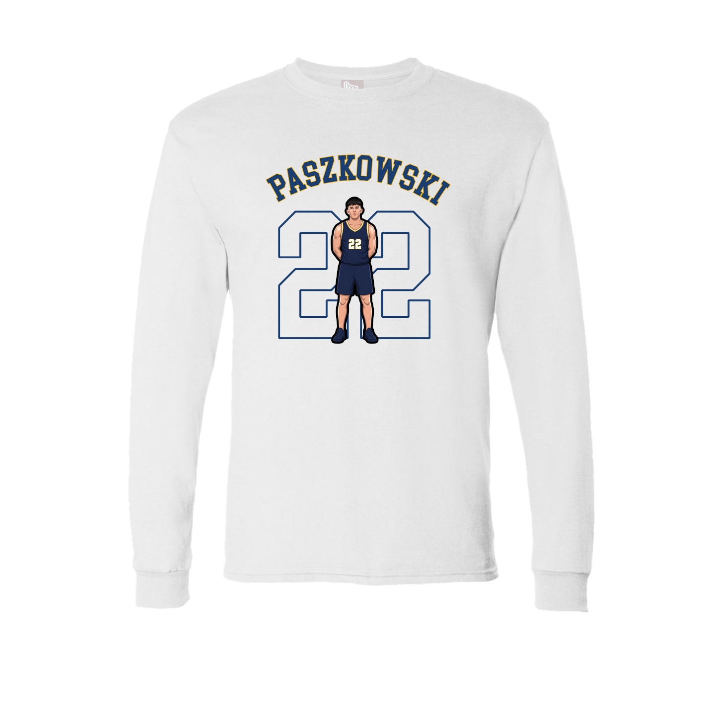 Long Sleeve Tee — Shirsey Arch in White