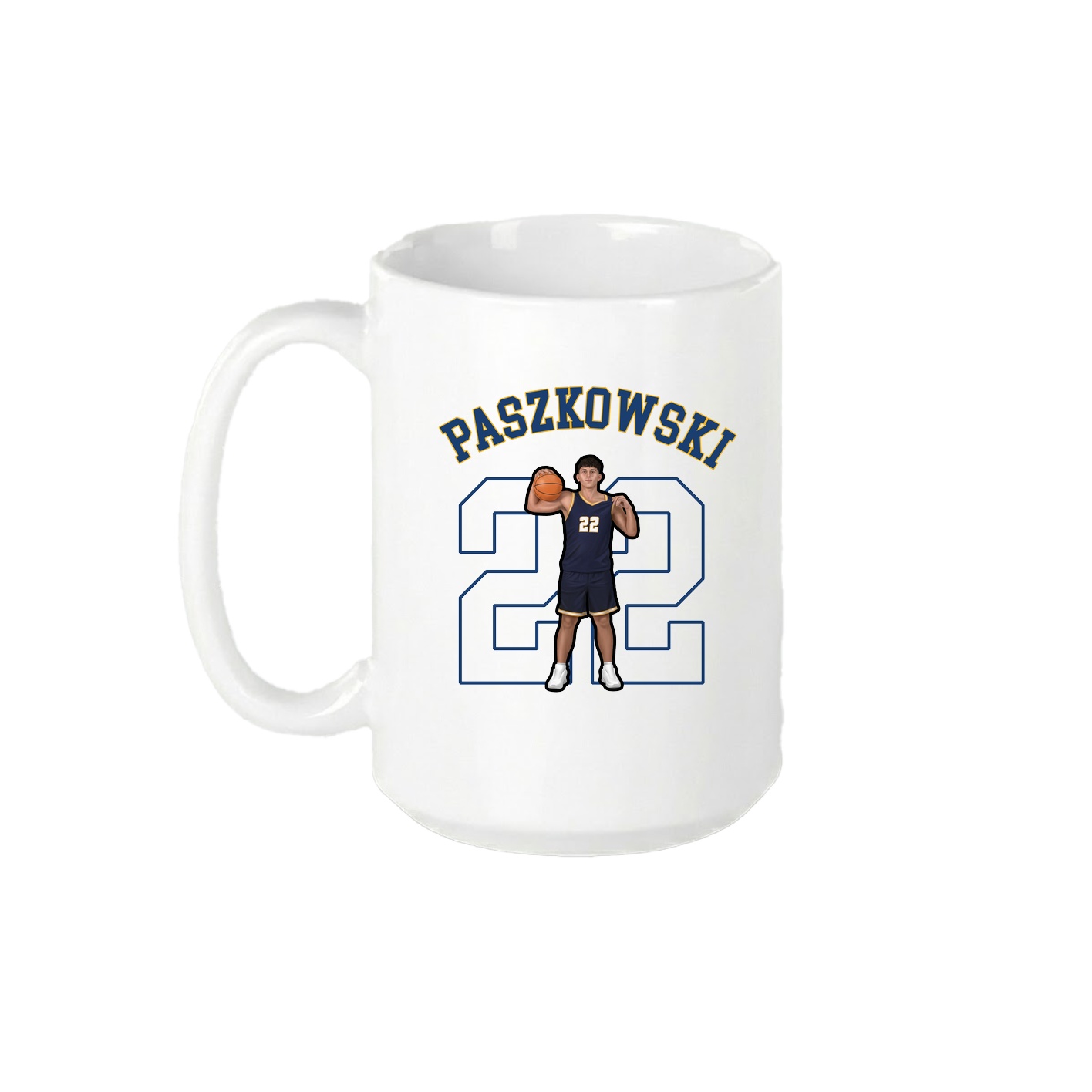 15oz Coffee Mug — Shirsey Arch in White