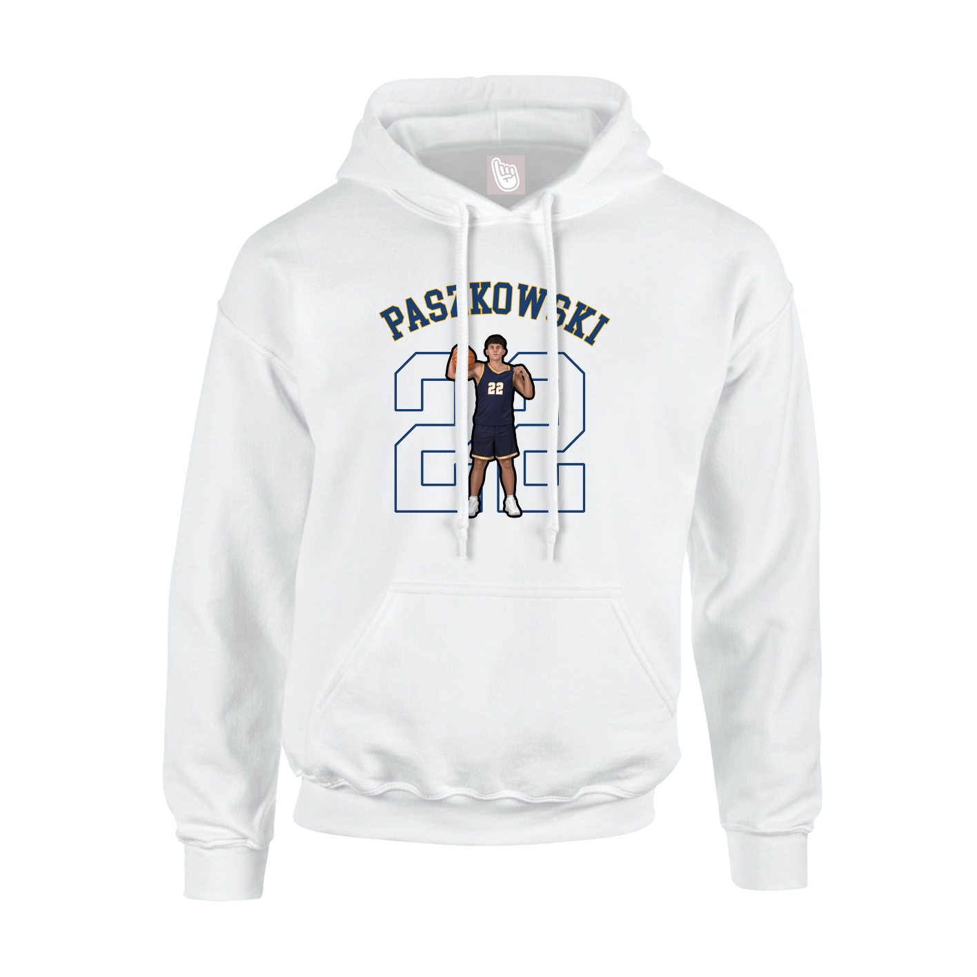 Hoodie — Shirsey Arch in White