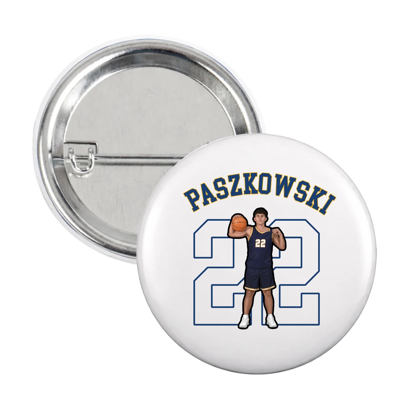 Game Day Button — Shirsey Arch in White