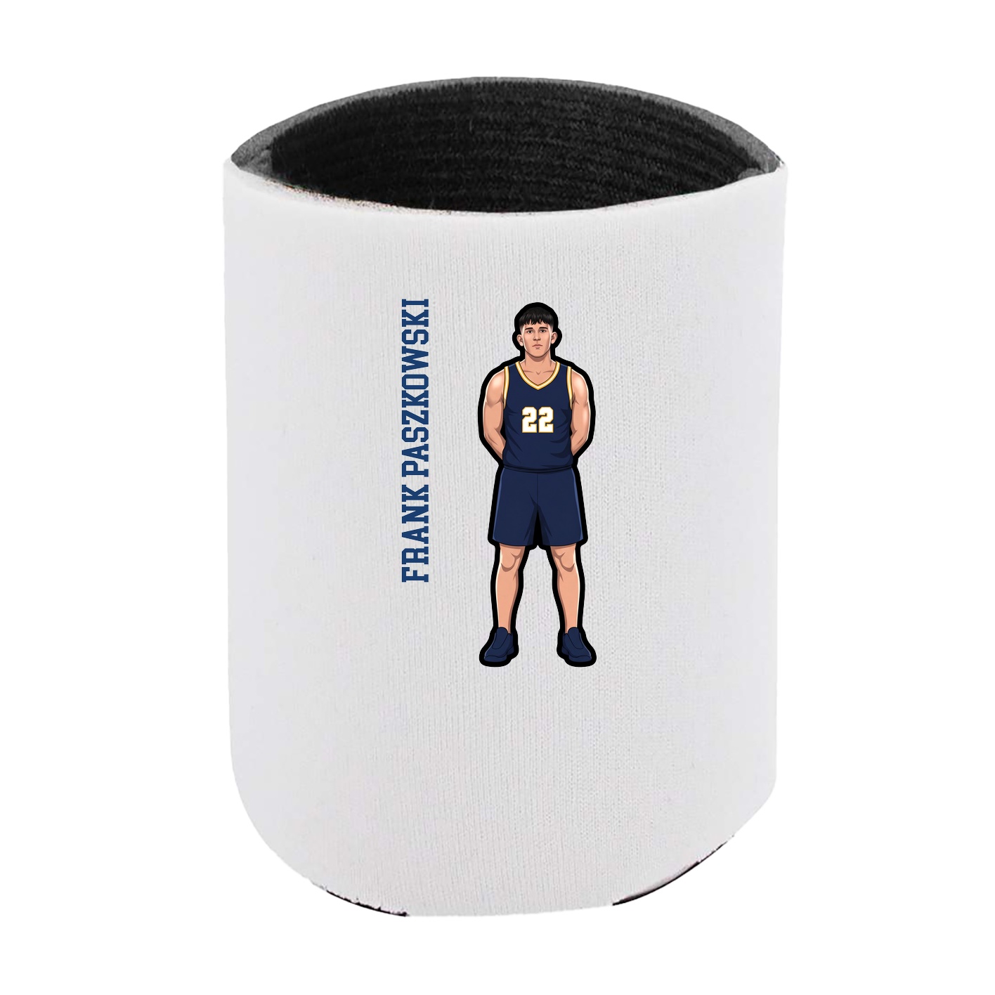 Can Holder — Name Vertical in White