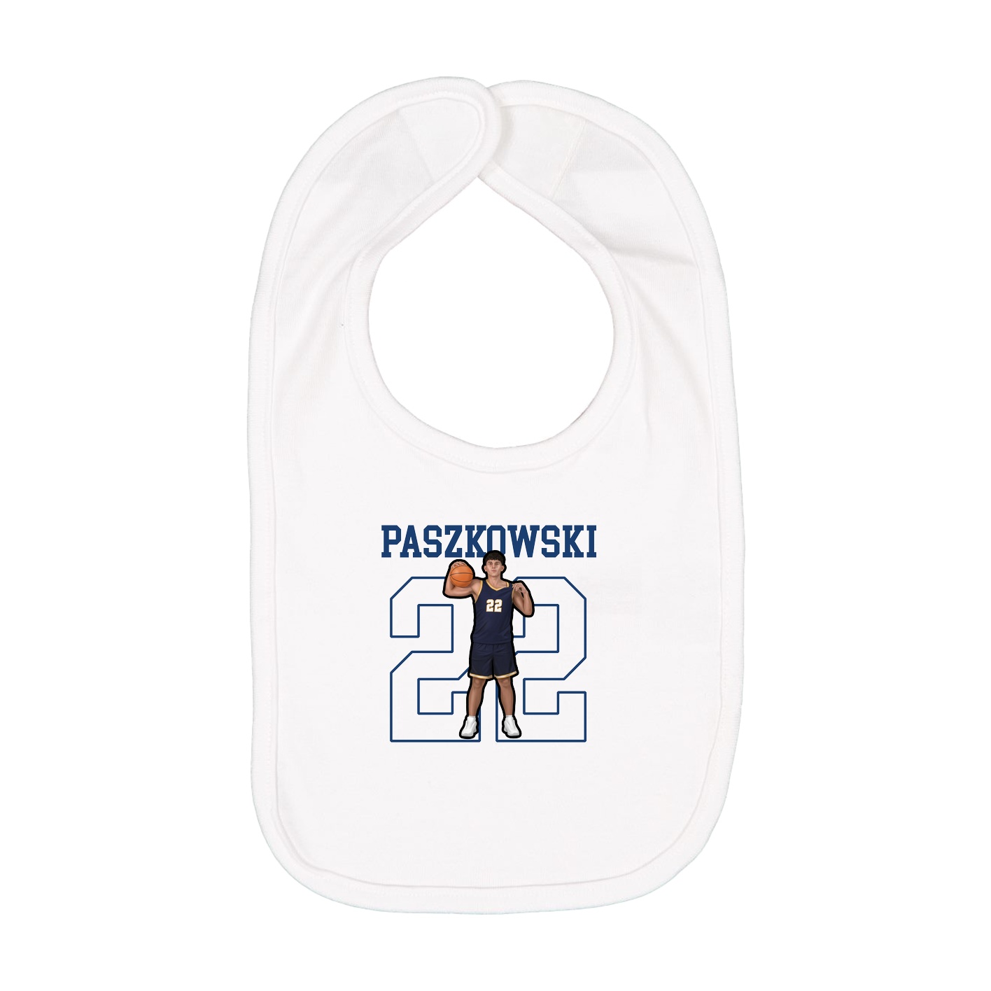 Infant Bib — Shirsey in White