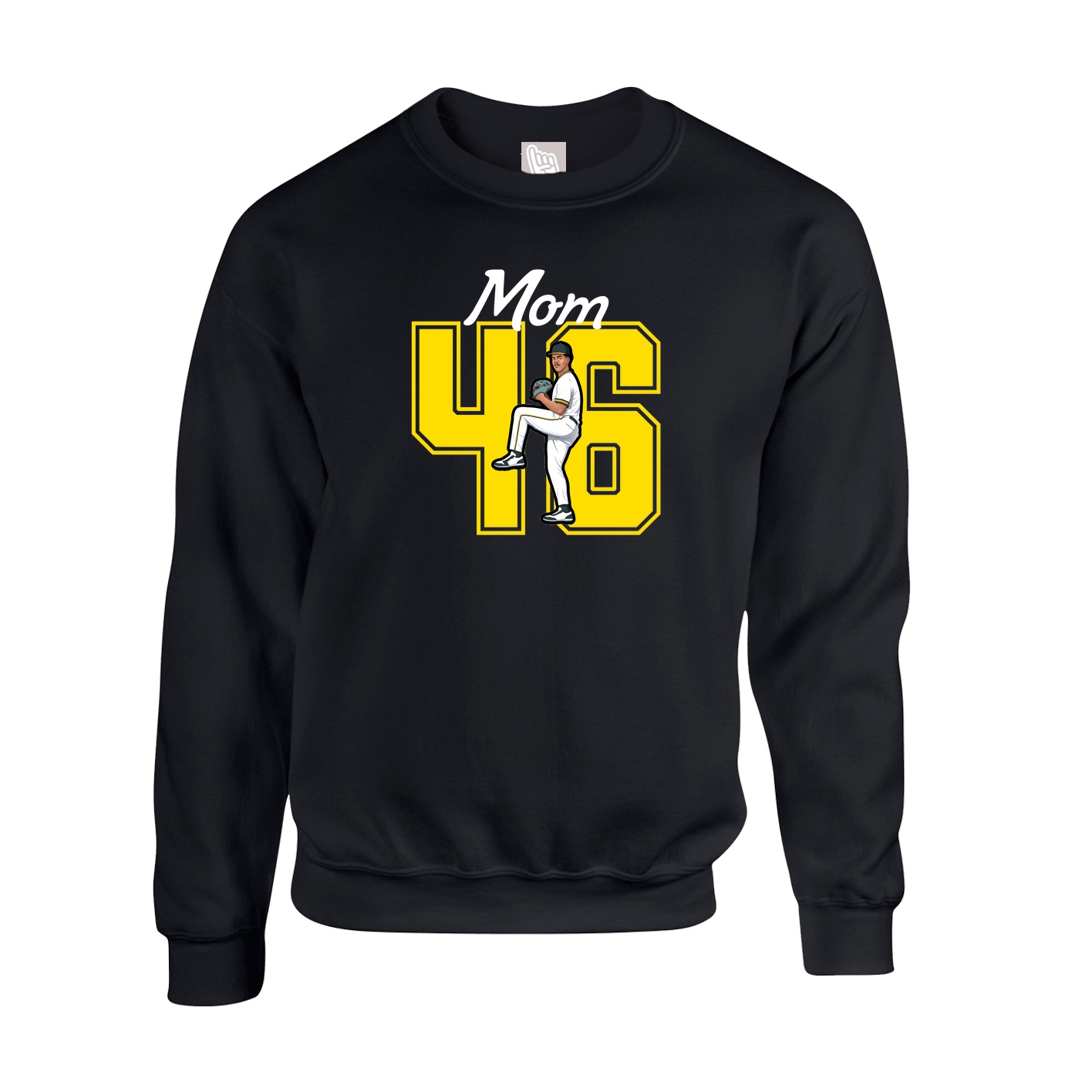Fleece Crew — Mothers Day Shirsey in Black
