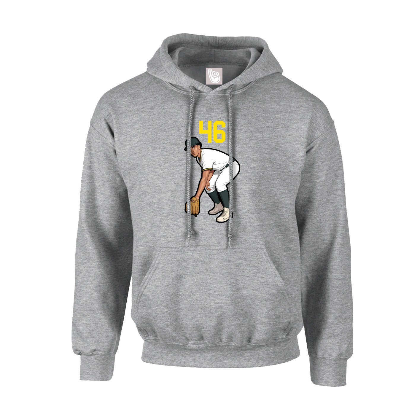 Youth Hoodie — Number Top in Grey