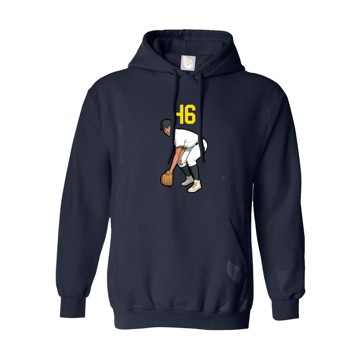 Youth Hoodie — Number Top in Navy