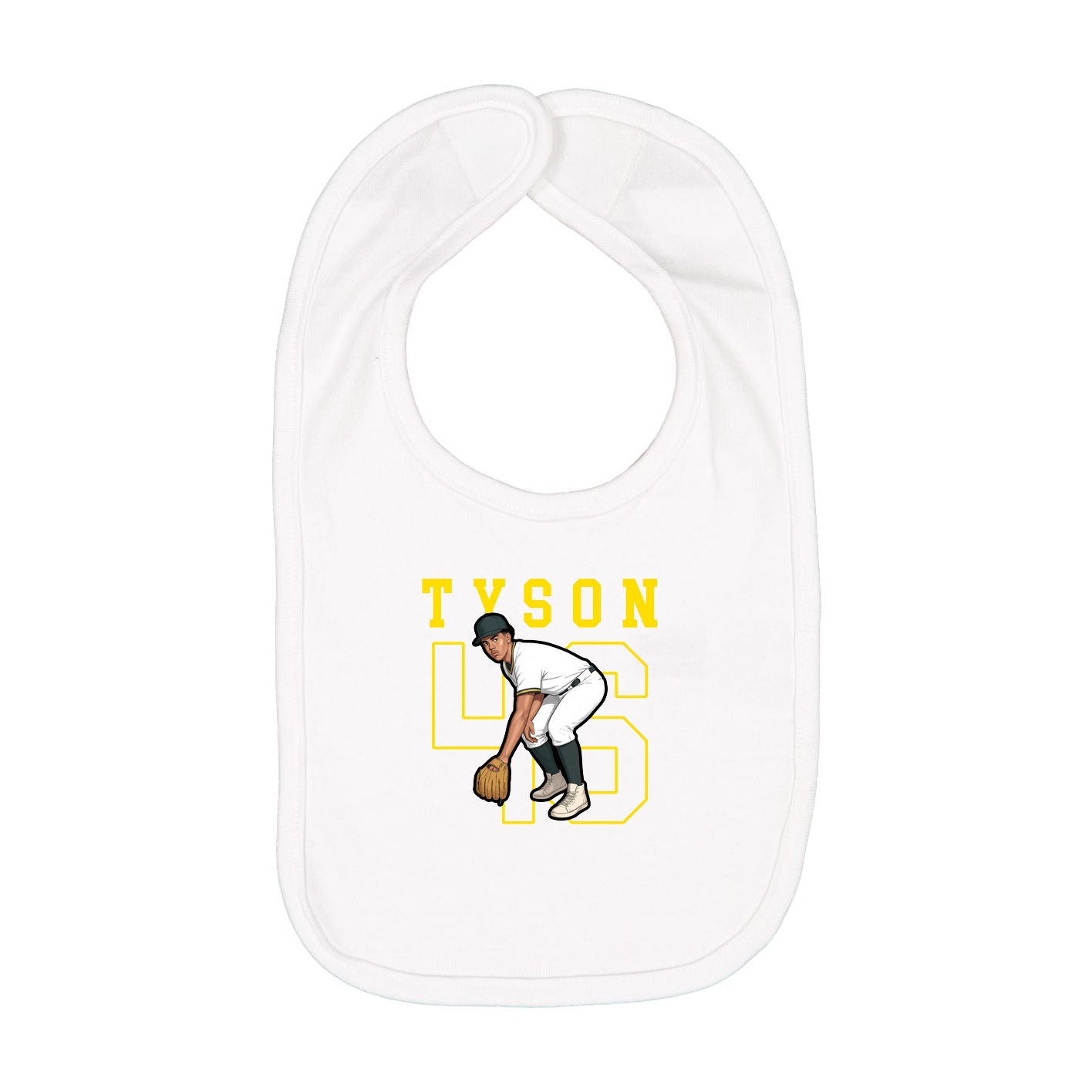Infant Bib — Shirsey in White